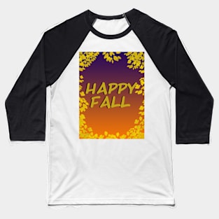 Happy Fall Design Tote Bag Baseball T-Shirt